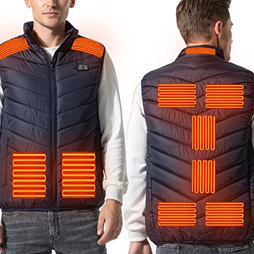 Gilet chauffé léger avec système de chauffage électrique USB rapide