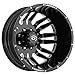 Vision 401 Rival Dually Rear 20x8.25 8x200 Black/Machined Wheel Rim 20" Inch