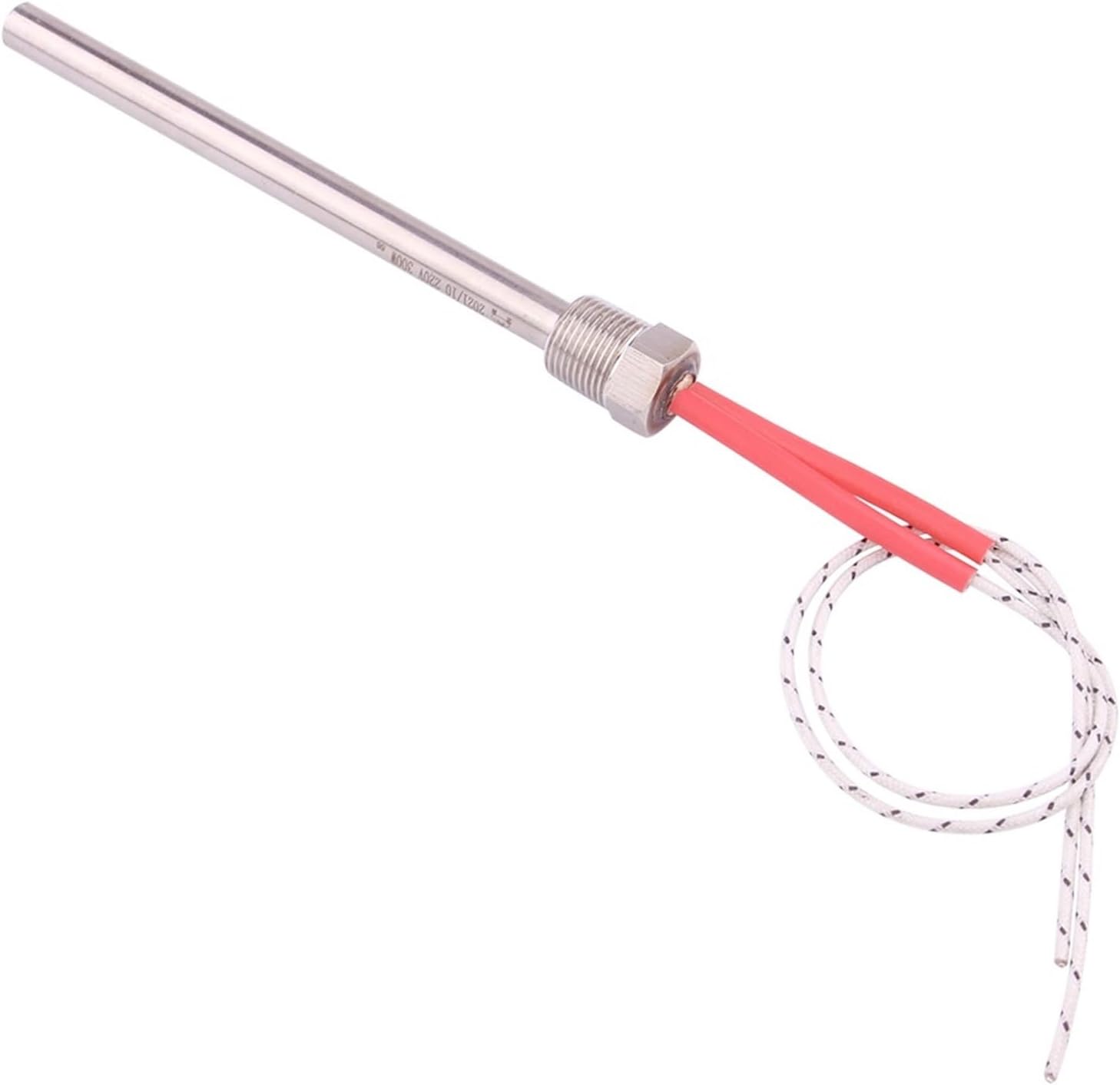 220v Wood Pellet Stove Parts for Pellet Fireplace 3/8'' Heating Tube Ignitor 300w/350w Pellet Igniter 10x140/150/170mm(300w 10x140mm)