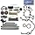 CNS Timing Chain Kit, Cover Gasket Set, Front Oil Seal Compatible with 97-11 Ford/Mercury 4.0L (4015cc/245cid) SOHC V6 12V, VIN Code E, K, N (8th Digit of VIN)