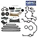 NEW TK4090SKSI Timing Chain Kit, Cover Gasket Set, Front Oil Seal, & RTV Gasket Maker for Ford / Mazda / Mercury 4.0L (4015cc) 245cid SOHC V6 (12-Valve) Engine, Vin Code "E" "K" "N" 1997-11