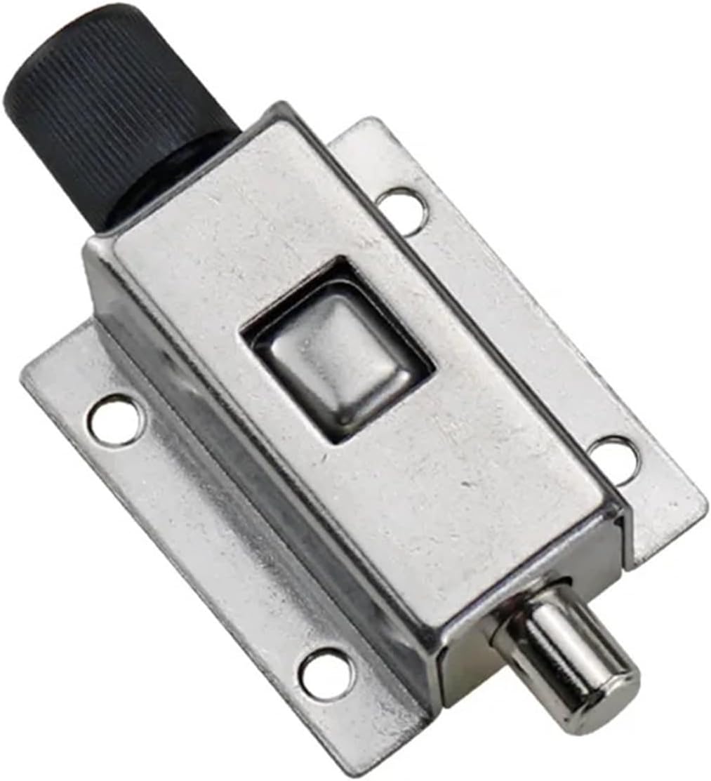 Stainless Steel Bolt Lock Door and Window Spring Automatic Electrical Cinet Buckle Button 1Pcs(DK611-2-A)
