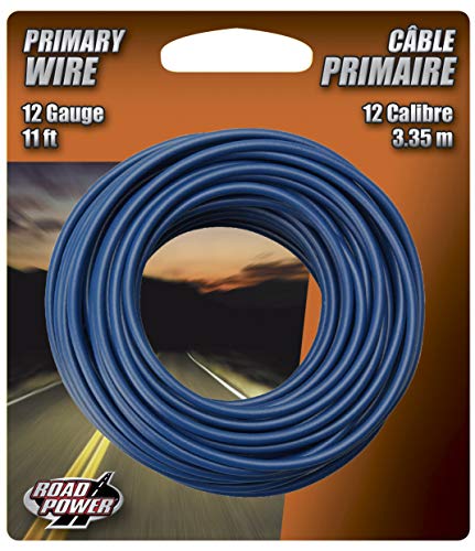 Road Power 55671633 12 Gauge Automotive Copper Wire, Blue, 11'