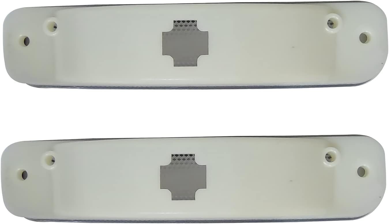 Clear Front Driver & Passenger Fender Side Marker Turn Signal Lights with Black Trim Replacement for 1973-1980 C/K Pickup Truck Suburban Blazer Jimmy 6270434 GM2550108