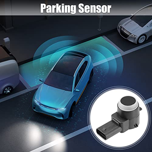 X AUTOHAUX 4pcs PDC Parking Assist Sensor 2125420018 for Mercedes-Benz A-Class, Black, 2.01''x1.10''x0.91'' - Image 3