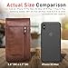 Hengwin Belt Pouch Case with Belt Clip Belt Holder Leather Cell Phone Holster with Belt Loop