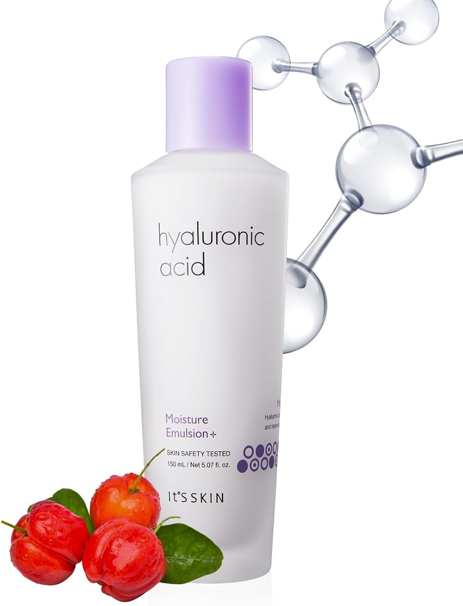Hyaluronic Acid Moisture Emulsion + 5.07 Fl Oz, Face Moisturizer for Skin Care Firming Hydration and Moisture Barrier, Nourishing & Hydrating for Healthy Skin, Korean Skincare