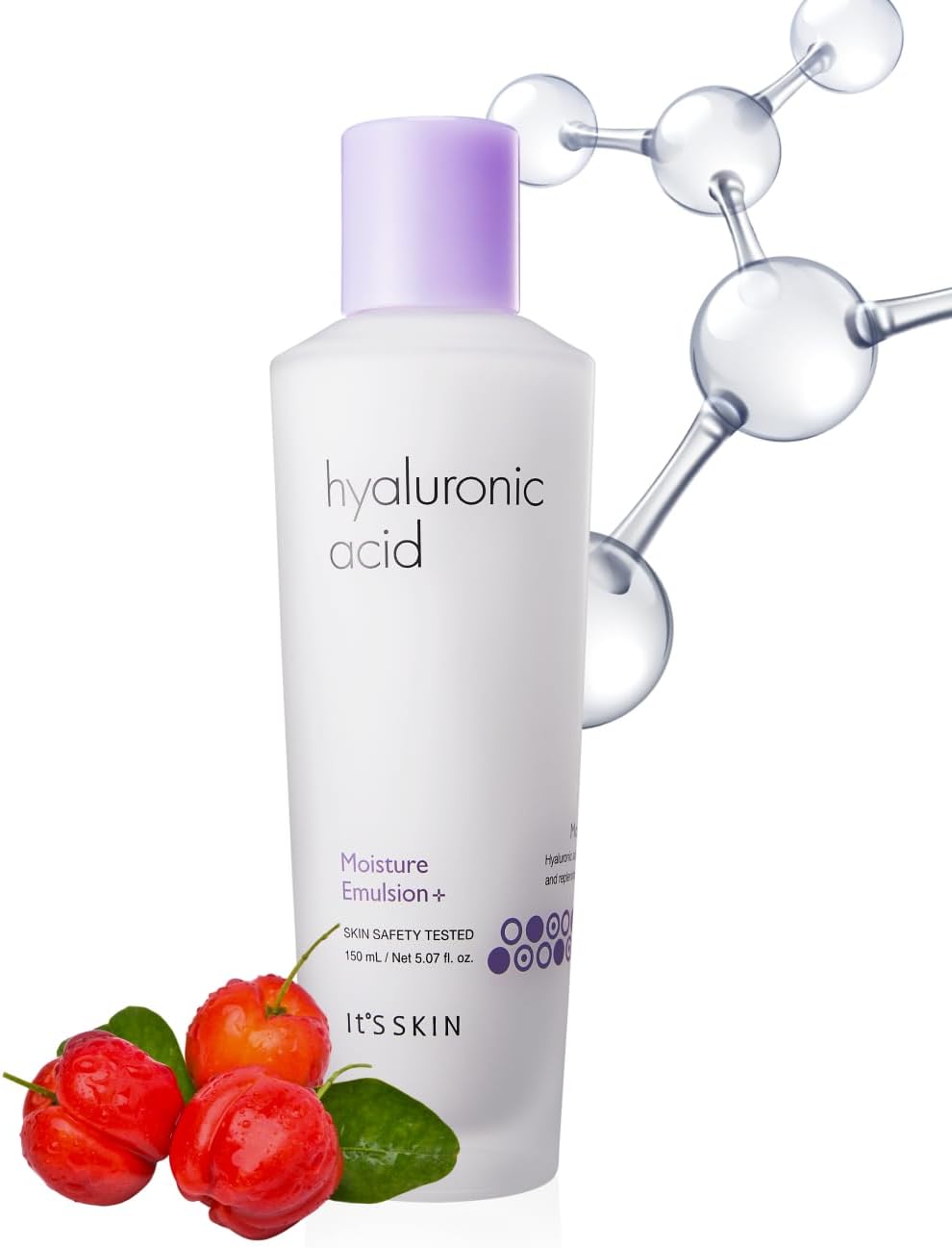It'S SKIN Hyaluronic Acid Moisture Emulsion + 5.07 Fl Oz, Face Moisturizer for Skin Care Firming Hydration and Moisture Barrier, Nourishing & Hydrating for Healthy Skin, Korean Skincare