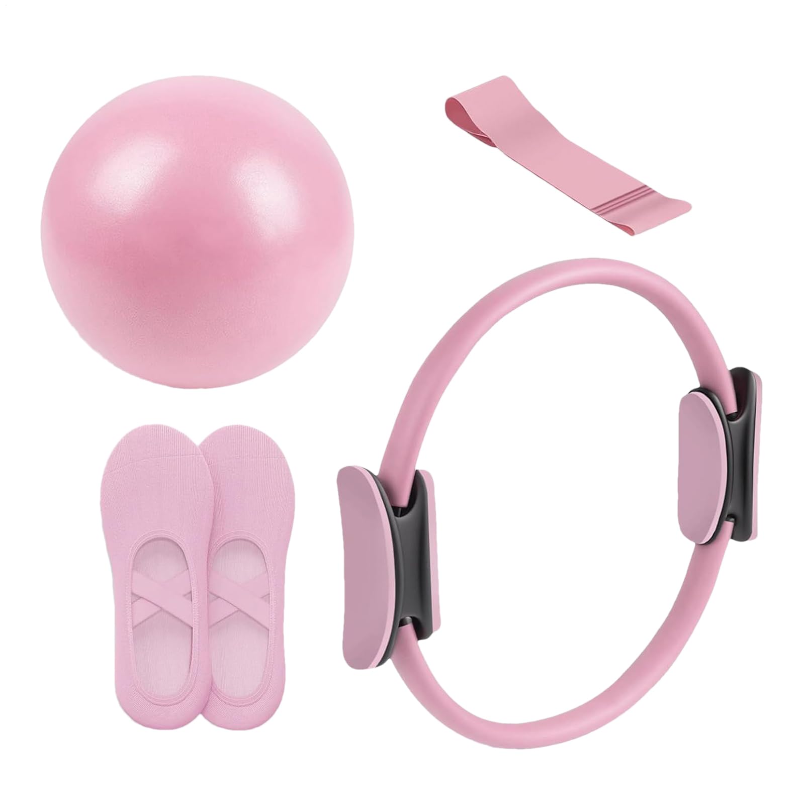 Kit Pilates Per La Casa Per Donne, Kit Pilates Essenziale, Attrezzatura Fitness Con Anello, Set Di Anelli E Palla Il Recupero Post-partum, In Studio E A Casa.
