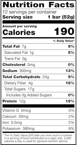 RXBAR Protein Bars, 12g Protein, Gluten Free Snacks, Peanut Butter, 22oz Box (12 Bars) — view 9