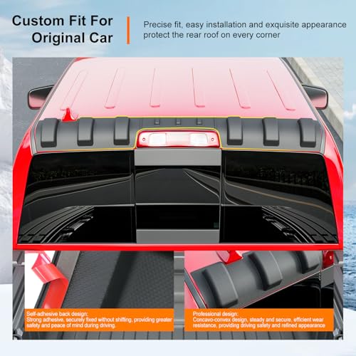 Image of powoq Rear Roof Protector Compatible with 2009-2018 Dodge RAM 1500 Truck Cab Roof Protector Replacement for 2009-2018 Dodge RAM 1500 Accessories