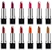 SHANY Slick & Shine Multi-Colored Lipstick Set - 12 Matte Lip Colors Long Lasting & Moisturizing Lip Shades In A Premium Packaging Gift Box with Vitamin E and Aloe Vera.