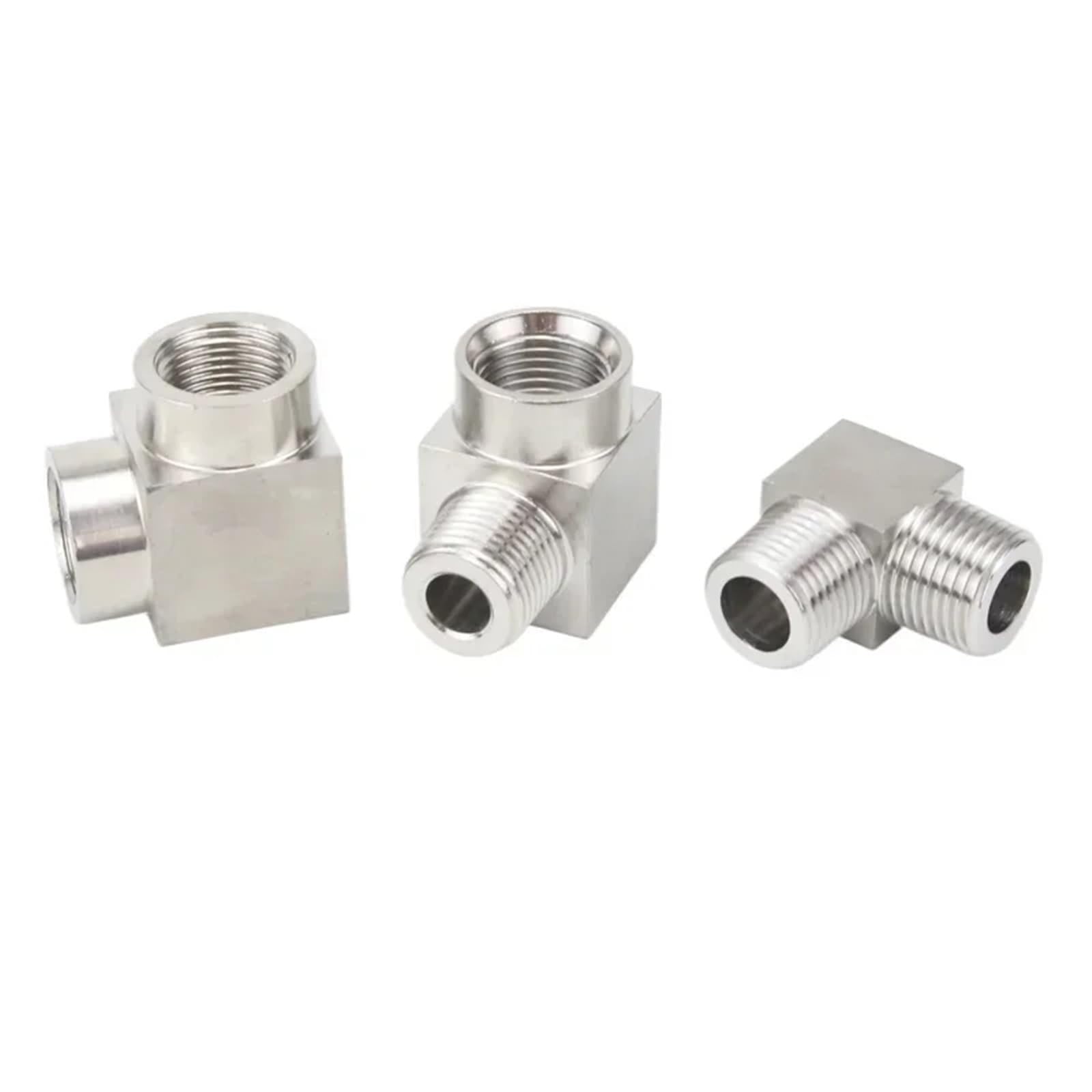 1 pezzo ad alta pressione M10-M22 1/8", 1/4", 3/8", 1/2", 3/4", 1" BSPT NPT maschio femmina a gomito in acciaio inox 304 (femmina a maschio, BSP, M20 x 1,5 mm)