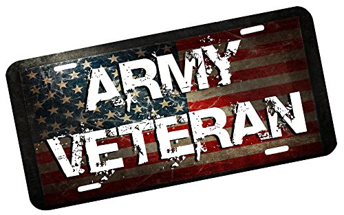 Army Veteran License Plate