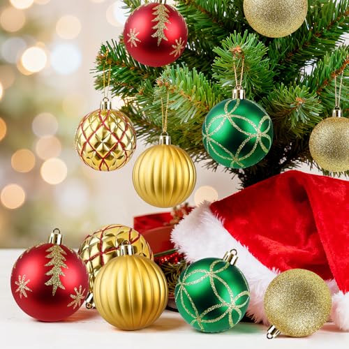 Boules de décoration de Noël classiques et durables accessoires haut de gamme pailletés