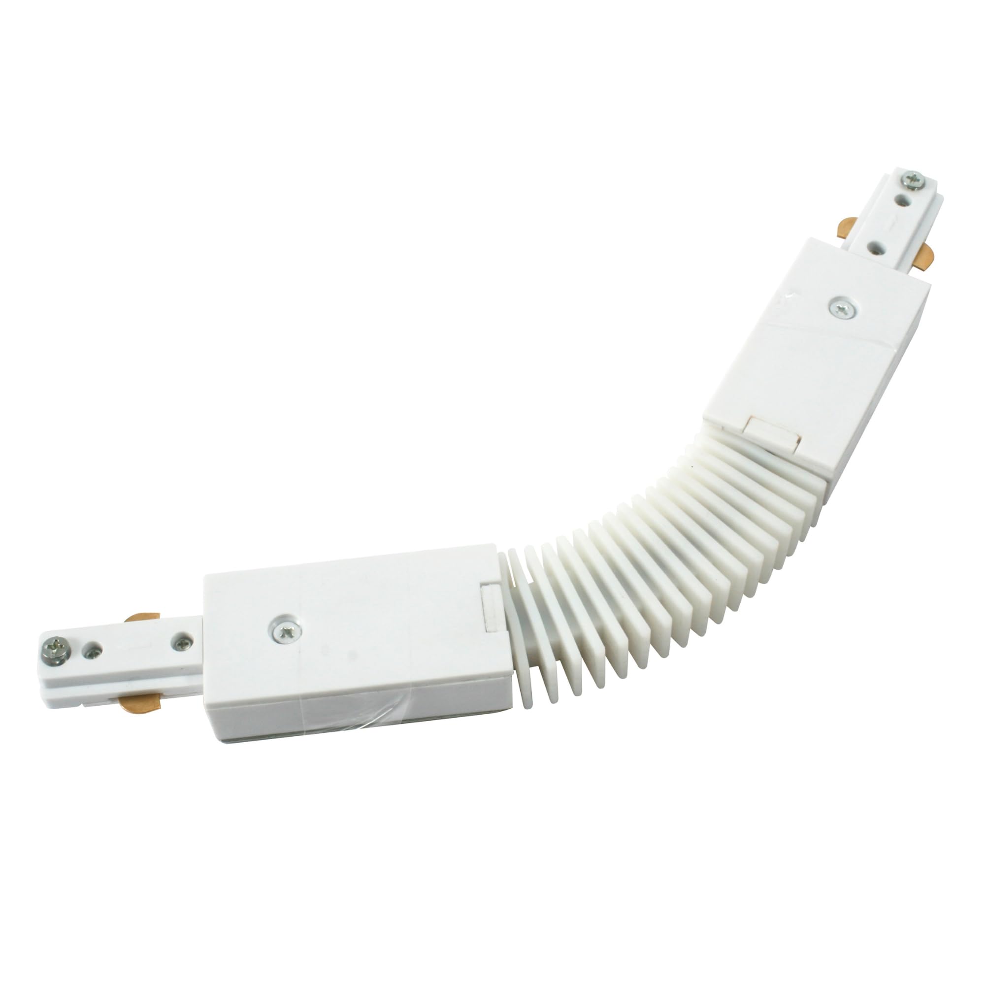 Knightsbridge 230V Single Circuit Track Flexible Connector - White