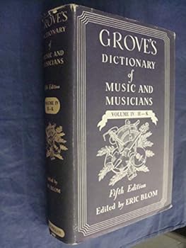 Hardcover Grove's Dictionary of Music and Musicians, Fifth Edition, Volume IV H-K Book