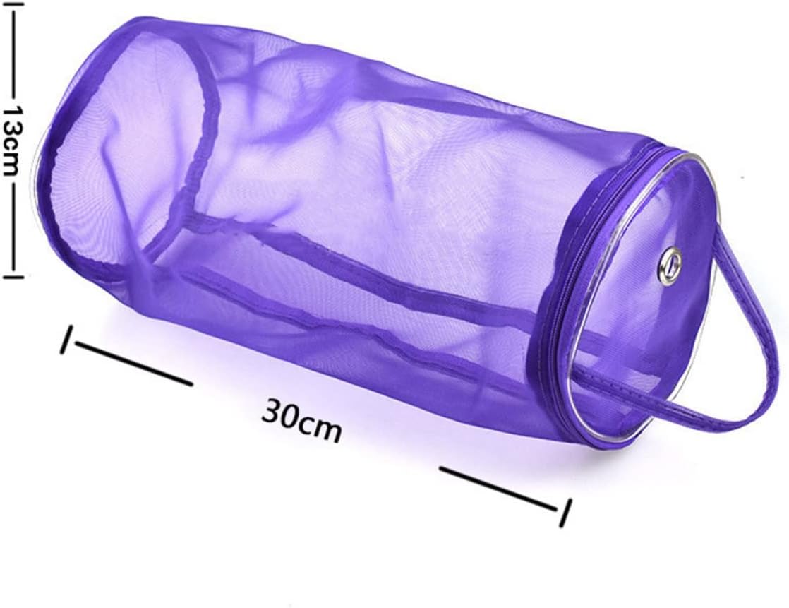 Cabilock 3pcs Woolen Yarn Storage Bag Mesh Organizer for Knitting Crochet Supplies Portable Tote for Yarn Hooks Chemical Crafting The Go