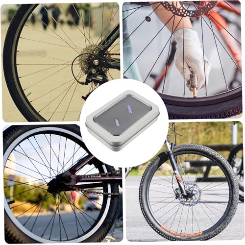 2 Piezas Tapas de Válvula para Bicicleta de Aleación de Titanio Protectores Antipolvo para Neumáticos de Bicicleta Fácil Instalación miniatura 5
