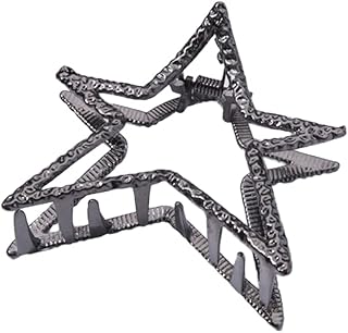 Metal Star Hair Claw for Women 2.4" Hair Clip Thick Hair Hollowed Star Claw Clip Strong Hold Styling Clamps Claw metal star hair claw for women girls for thick hair thin hair hair accessories styling
