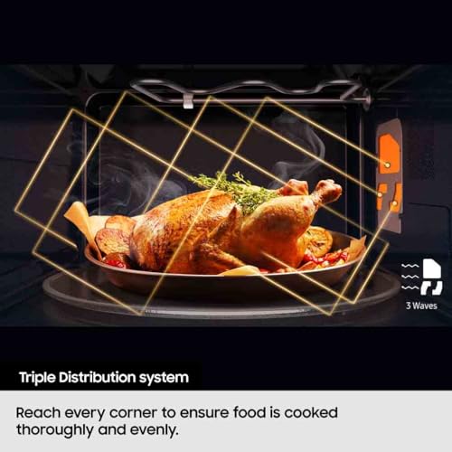 Samsung Solo Microwave, 1000W, Capacity: 32 Litre, Type G, Push Buttons, Stainless Steel, MS32DG4504ATE3 - Image 7