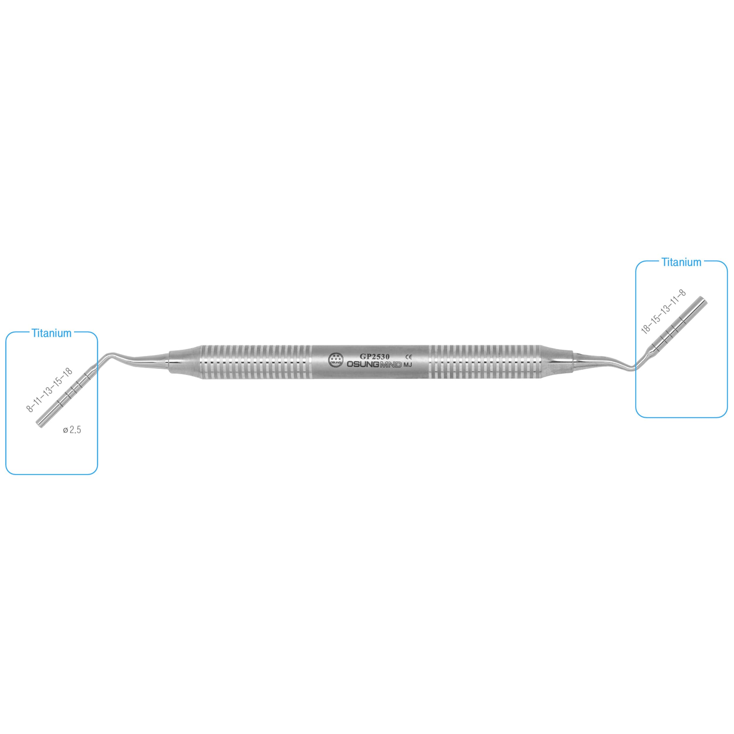PDT R694 Gracey 1-2 Titanium Extended Reach Micro Scaler, Mini, Tangerine Dream