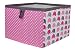Bacati Elephants Storage Box, Pink/Grey, Large