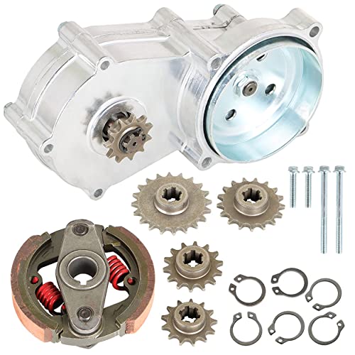 WFLNHB Transmission Gear Reduction Box Clutch Replacement for 47cc 49cc 2-stroke Pocket Mini Bike T8F 11T 13T 14T 17T 20T Teeth