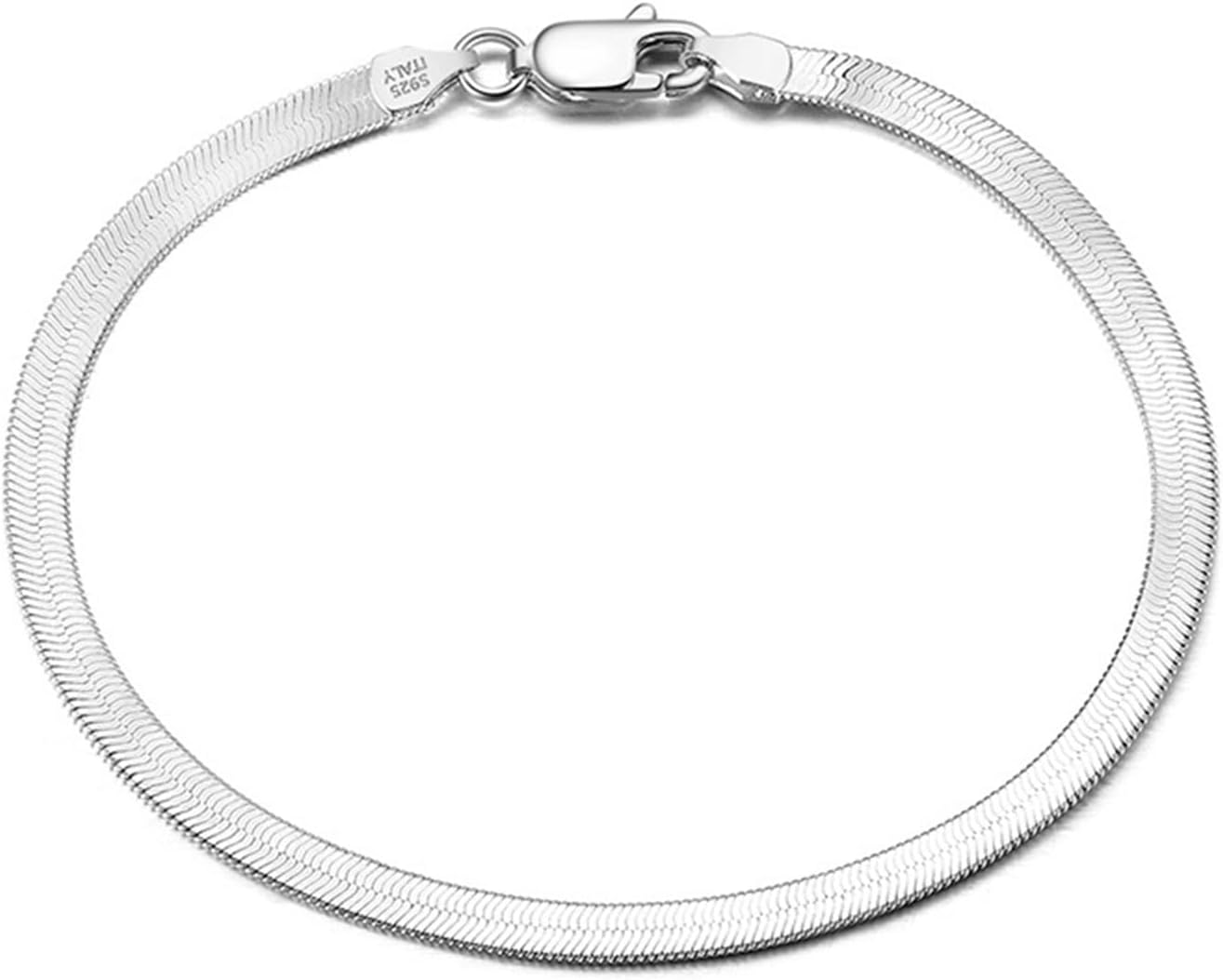 925 Sterling Silver Bracelet for Men and Women, Snake Chain