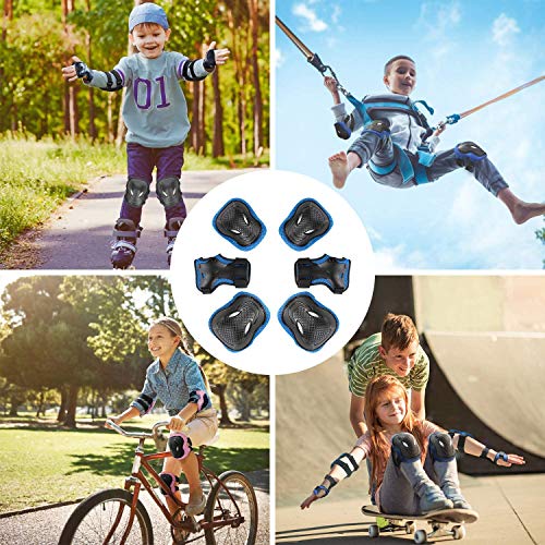 image for ValueTalks Kids Protective Gear, 4-15 Years Kids Knee Pads Elbow Pads 