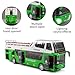 Yewkou Toy City Bus with Lights & Sounds for Boys and Girls, Realstic Double Decker Bus Toy Great Gift for Kids Boys Girls Ages 3 and Up (Green)