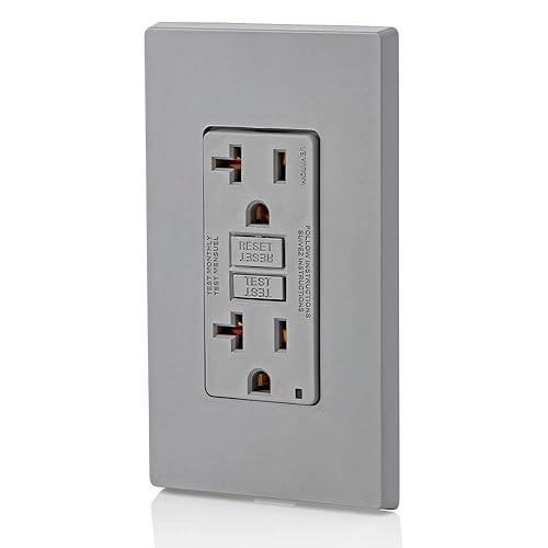Vista 26 de Leviton Combinación GFCI de autoprueba SmartlockPro de 15 A con USB tipo A y tipo C en pared, cargador USB para teléfonos inteligentes y tabletas
