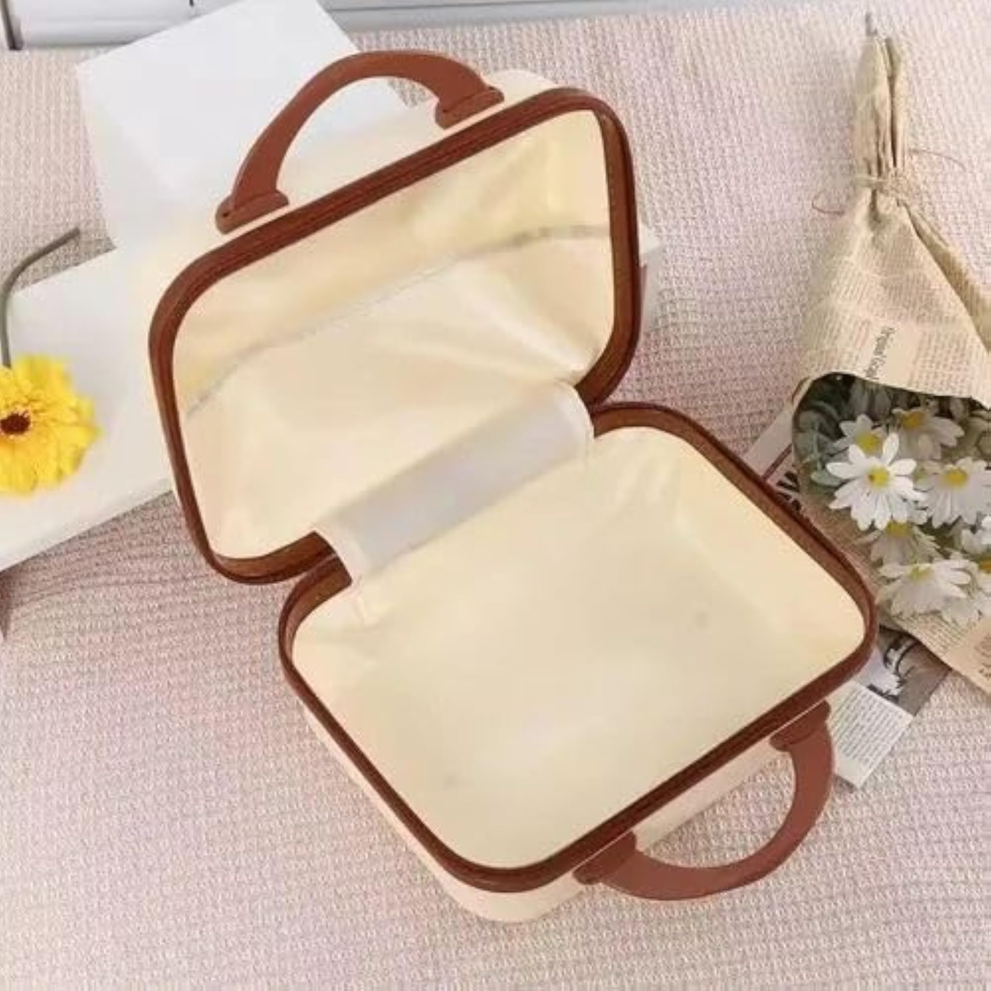 Kawaii Sanrio Portable Mini Suitcase Kuromi Vanity Bag