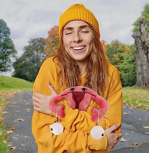 Giantmicrobes Uterus Plush - Adorable Educational Gift, Detachable Ovaries, Get Well Gift/Medical Health Gift/Obgyn/Surgery Gift/Hysterectomy/Gynecologist Education/Endometriosis/Fertility Gift #TOP4