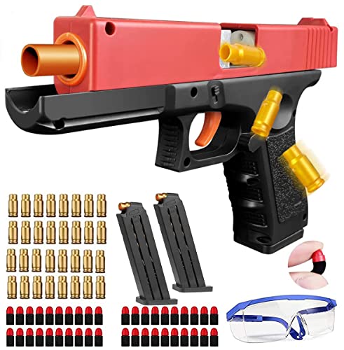 Toy Guns With Soft Bullets,Goggles,Gift For Boys And Girls Educational Toys Ages 6+ (Red #TOP1