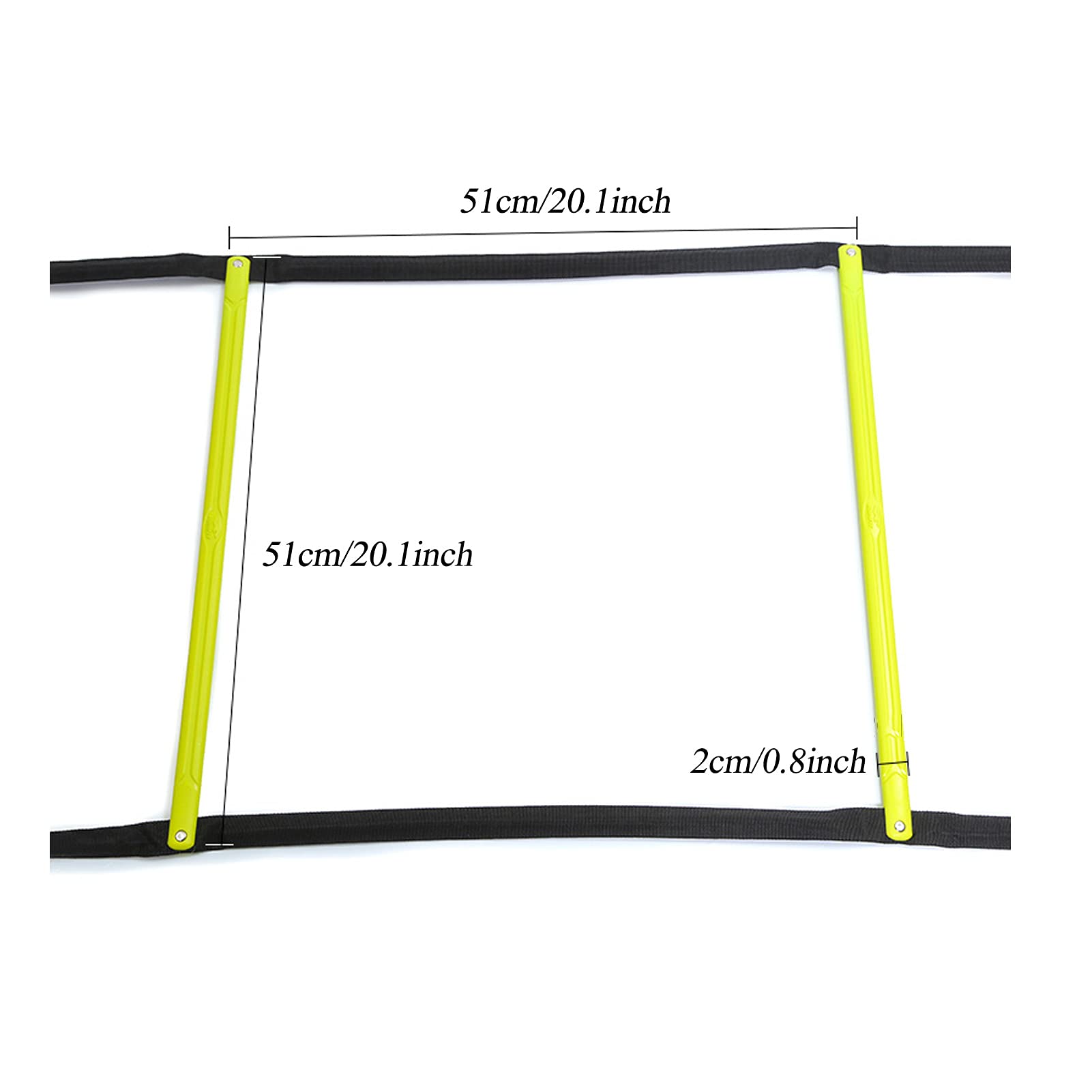 Agility Ladder 2,5 M Allenamento di velocità for Adulti Calcio