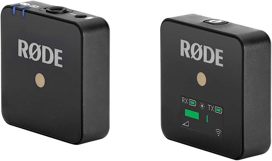Rode Wireless GO Compact Digital Wireless Microphone System (Black) with Rode Interview GO Mic & 10-Pack Straps Bundle