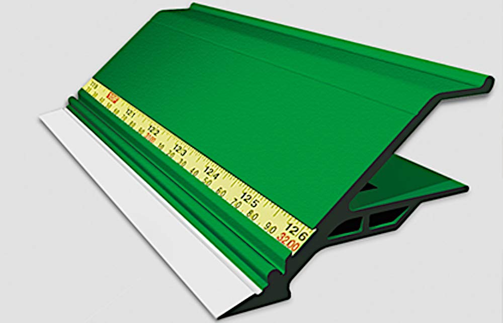 Close-up of the bending mechanism with integrated ruler