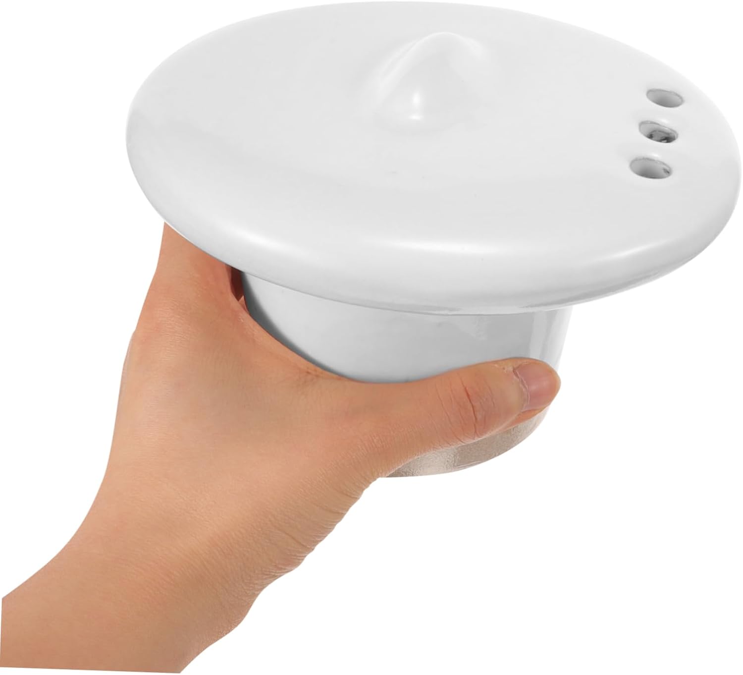 Urinal Strainer Cap Ceramic Urinal Plug for Men Bathroom Accessory Prevents Splashing Easy to Install for Public Restrooms and Home Use