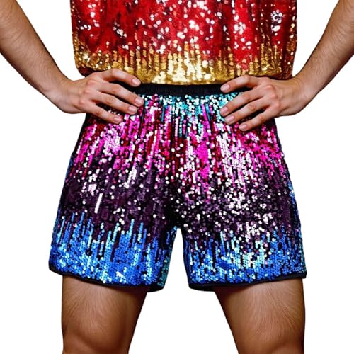 Short à paillettes homme taille haute confortable qui ne gratte pas