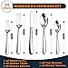 Silverware Set for 8, Heavy Duty Stainless Steel Cutlery Set Flatware Set,40 Piece Premium Silverware, Mirror Polished Modern Cutlery include Fork Knife Spoon Set,Dishwasher Safe