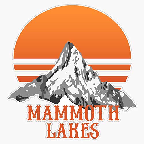 Vintage Mammoth Lakes Retro Distressed Mountains Gift Sticker Vinyl Decal Bumper Sticker 5"