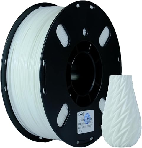 RANKI Filamento de policarbonato de fibra de vidrio de 0.069 in, 2.2 lbs, filamento de impresora 3D de fibra de vidrio ultraduro para uso en