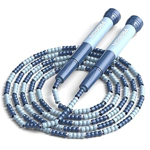 PROIRON Comba Saltar, Cuerda Saltar niña, Cuerda segmentada, Mango Antideslizante, 2,8M de Longitud Ajustable, Cuerda de Ejercicio físico/aeróbico para Adultos y niños