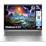 HP EliteBook 6 G1i Laptop Computer with Intel Ultra 7 255U, for Home Office Business, Lifetime Office 365, (16GB DDR5, 512GB SSD), Backlit Keyboard, Thunderbolt 4, WiFi 6E, Windows 11 Pro, Pale Silver