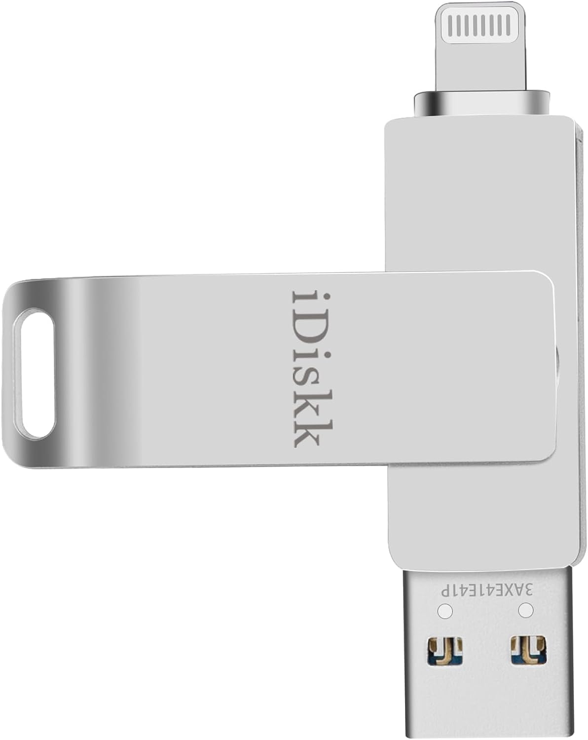 Clé USB iDiskk 128G Lightning pour iPhone, cle USB iphone certifiée MFi pour iPhone, clé USB de Stockage Externe pour iPhone Compatible avec iPad Mac et PC