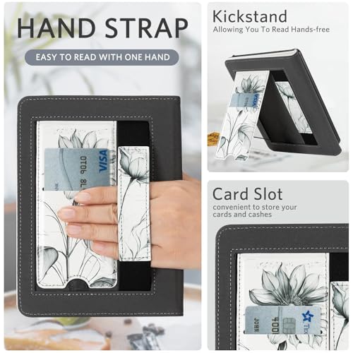Image of CoBak Case with Stand for 6.8 inch E-Book Reader -Cover with Auto Sleep Wake,Card Slot,Hand Strap Feature - Fits 11th Generation（not Compatible with Meebook /KoBo）
