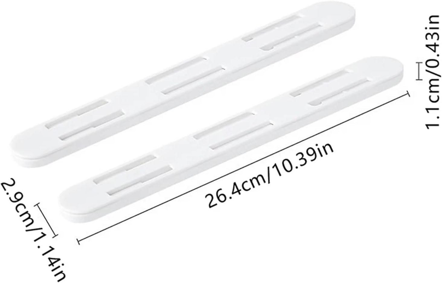 Drawer Slides 2Pcs/Set White Slides Drawer Sliding Rails Bin Tracks for Kitchen Bedroom Closet Pullout Track