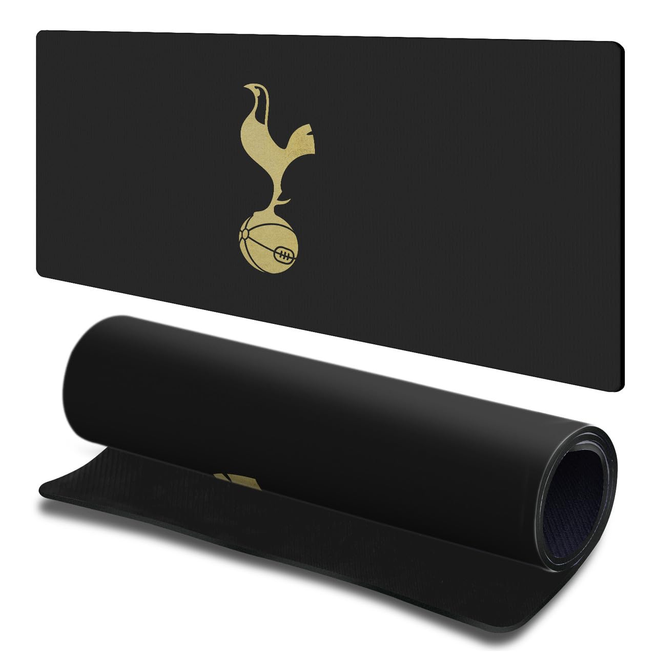 Head Case Designs Officially Licensed Tottenham Hotspur F.C. Black and Gold Logo Art Gaming Office Desk PC Keyboard Mouse Mat Pad 23.62 x 11.81 x 0.12 inches (600 x 300 mm) - L