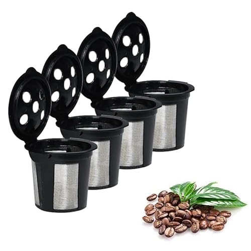 Delibru Reusable K Cups For Keurig Supreme And K Supreme Plus Coffee Pods Filter - Pack Of 4 - Refillable K Cups For Keurig Supreme Plus Coffee Maker - K Cups Reusable Pod Keurig Supreme Accessories #TOP6